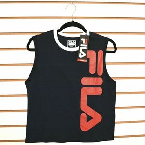 FILA Cropped Logo Muscle Sleeveless Top